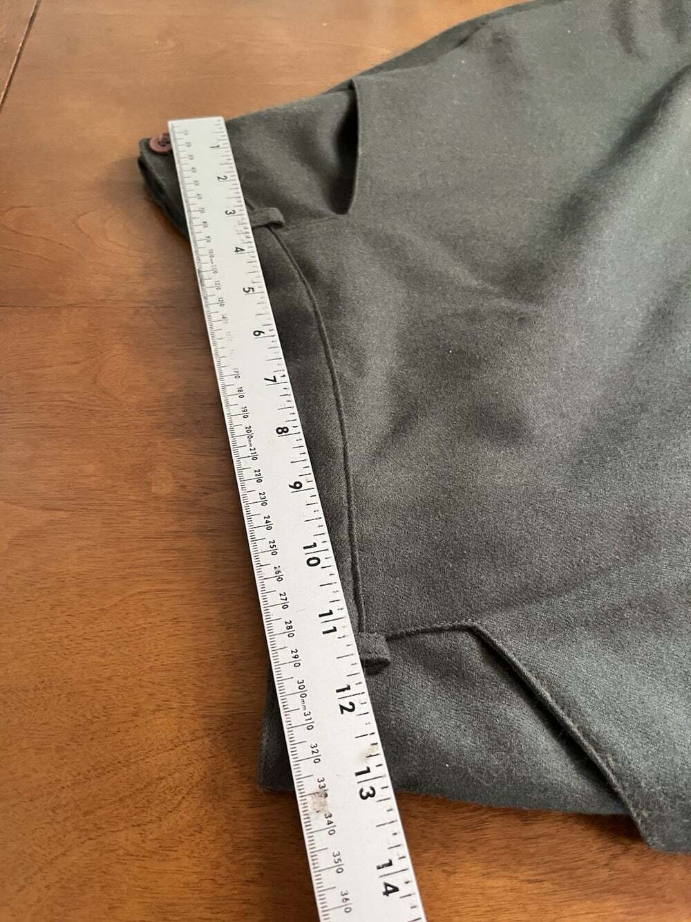 VTG Herman Geist Wool A Line Skirt Green Size 8 - Picture 4 of 8